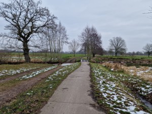 
                            <b>Verhard pad door landelijk gebied met bomen en sneeuwresten.</b><br>
                                                        <b>ISO:</b> 50 | <b>Sluitertijd:</b> 1/1560 | <b>Diafragma:</b> f/1.8 | <b>Datum:</b> 2025-02-15

                        