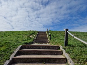 
                            <b>Betonnen trap leidt omhoog naar de top van een groene dijk.</b><br>
                                                        <b>ISO:</b> 50 | <b>Sluitertijd:</b> 1/2344 | <b>Diafragma:</b> f/1.8 | <b>Datum:</b> 2025-03-30

                        