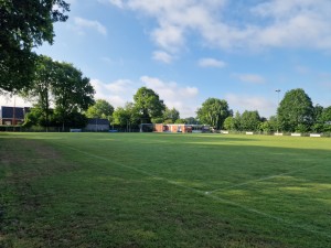 
                            <b>Voetbalveld met een clubgebouw en sponsorborden op de achtergrond.</b><br>
                                                        <b>ISO:</b> 50 | <b>Sluitertijd:</b> 1/5848 | <b>Diafragma:</b> f/1.8 | <b>Datum:</b> 2025-05-30

                        
