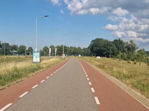 
                            <b>De bloemenstraat en een fietstrook langs groene omgeving.</b><br>
                                                        <b>ISO:</b> 50 | <b>Sluitertijd:</b> 1/1379 | <b>Diafragma:</b> f/1.8 | <b>Datum:</b> 2025-06-29

                        