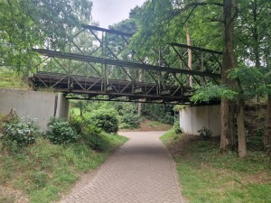 
                            <b>Oude metalen brug over een pad omgeven door groen.</b><br>
                                                        <b>ISO:</b> 50 | <b>Sluitertijd:</b> 1111111/200000000 | <b>Diafragma:</b> f/1.8 | <b>Datum:</b> 2025-06-27

                        