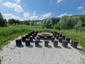 
                            <b>Ronde waterstructuur omringd door zwarte stenen blokken in cirkel.</b><br>
                                                        <b>ISO:</b> 50 | <b>Sluitertijd:</b> 1/3891 | <b>Diafragma:</b> f/2.2 | <b>Datum:</b> 2025-07-20

                        