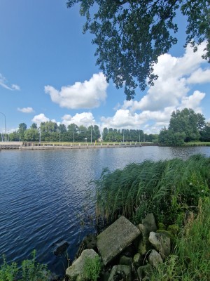 
                            <b>Rivier met brug, omgeven door bomen en planten langs de oever.</b><br>
                                                        <b>ISO:</b> 50 | <b>Sluitertijd:</b> 1/1789 | <b>Diafragma:</b> f/2.2 | <b>Datum:</b> 2025-07-27

                        