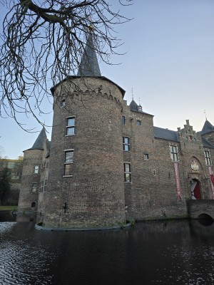 
                            <b>Middeleeuws bakstenen kasteel met ronde torens en watergracht.</b><br>
                                                        <b>ISO:</b> 16 | <b>Sluitertijd:</b> 1/180 | <b>Diafragma:</b> f/1.7 | <b>Datum:</b> 2025-11-17

                        