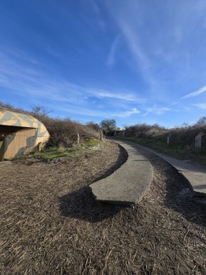 
                            <b>Gebogen betonnen pad leidt naar gecamoufleerde bunker.</b><br>
                                                        <b>ISO:</b> 50 | <b>Sluitertijd:</b> 108489/200000000 | <b>Diafragma:</b> f/2.2 | <b>Datum:</b> 2026-02-08

                        