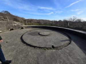 
                            <b>Ronde betonnen geschutsopstelling met centrale sokkel.</b><br>
                                                        <b>ISO:</b> 50 | <b>Sluitertijd:</b> 116087/200000000 | <b>Diafragma:</b> f/2.2 | <b>Datum:</b> 2026-02-08

                        