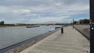 Zicht op de Waalbrug