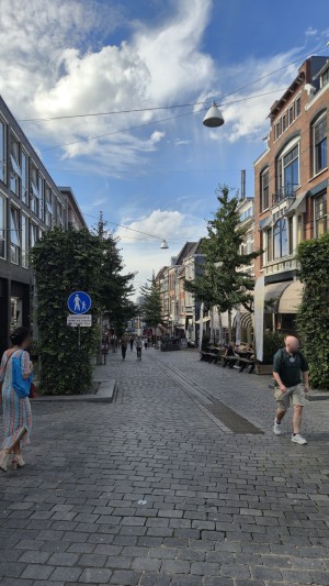 Gezellige autovrije winkelstraat Augustijnenstraat