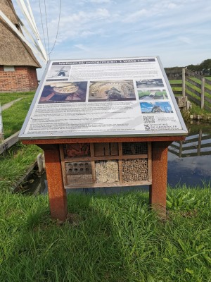 Informatiebord over poldermolen ’t Witte Lam